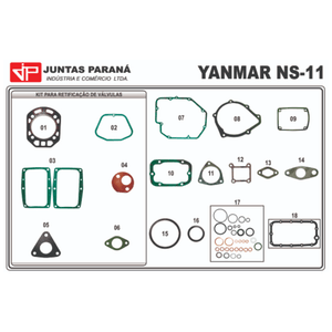 Jogo de Juntas NS11 - Yanmar