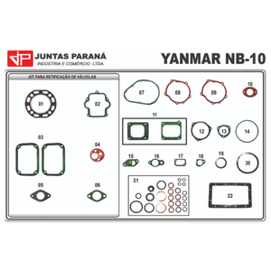 Jogo de Juntas NB10 - Yanmar