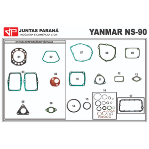 Jogo de Juntas NS90 - Yanmar